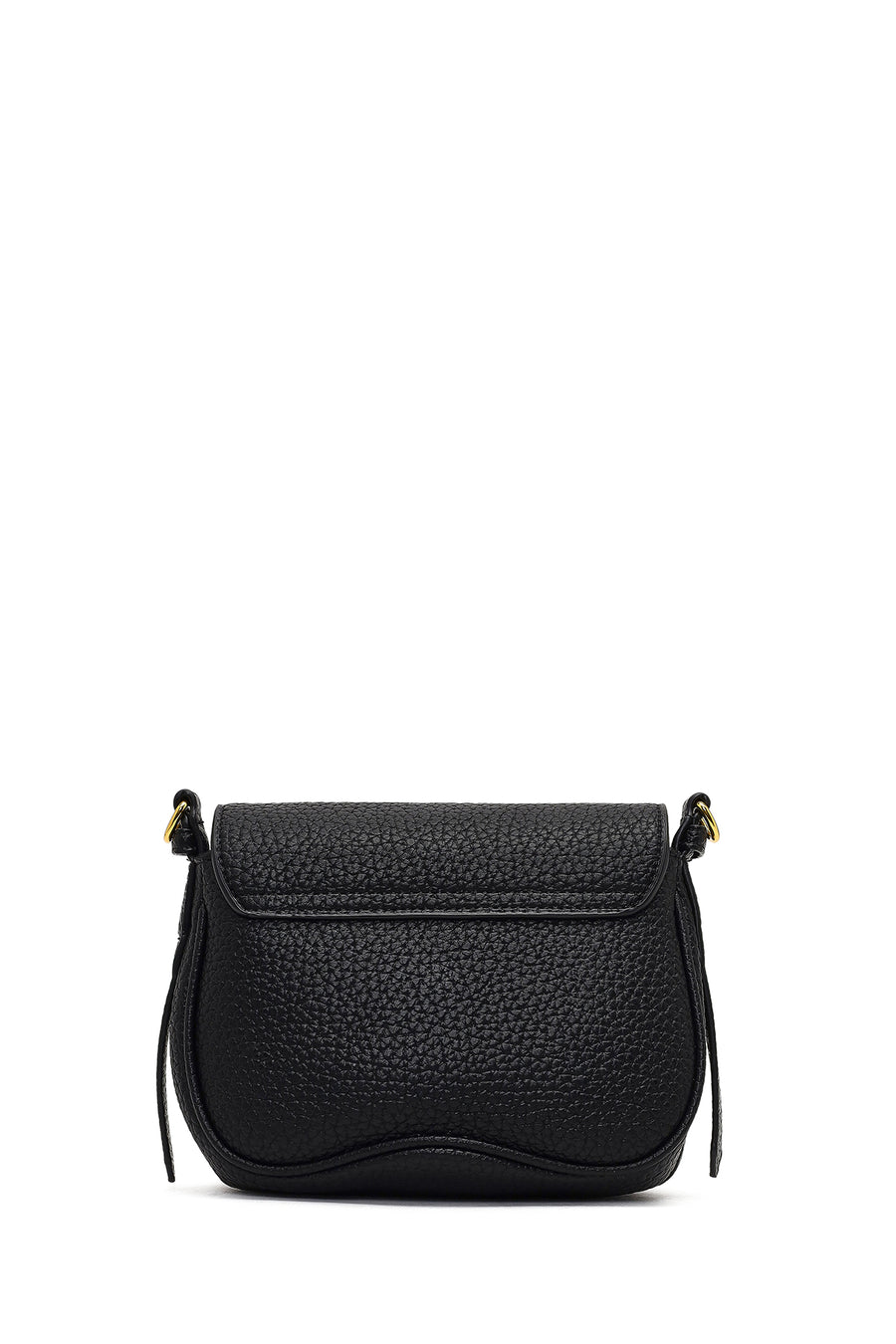 Woman Black Long-Strap Crossbody Bag