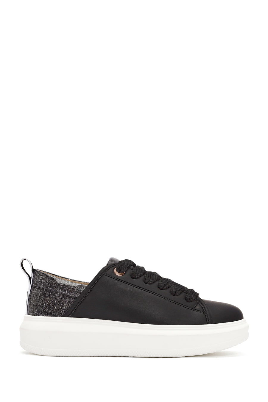 ACBC x Derimod Women's Black Lace-Up Chunky Sole Sneakers