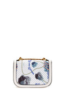 Women's White Long Strap Printed Crossbody Bag | Derimod