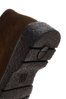 Men's Brown Suede Leather Casual Boots | Derimod