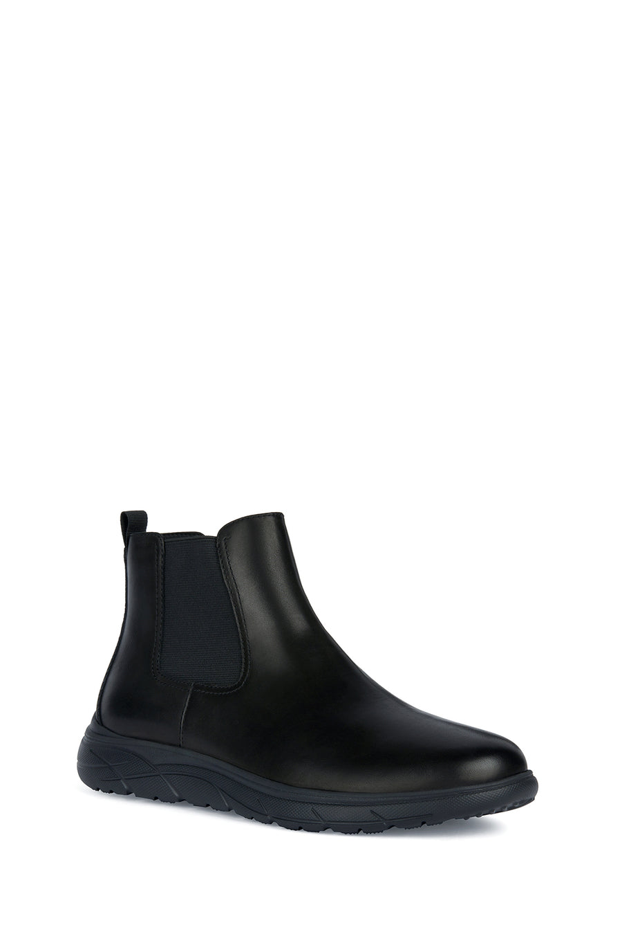 Geox Men's Black U Portello Leather Chelsea Boots