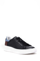 Men's Back Detailed Leather Sneaker | Derimod
