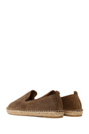 Woman Tan Patterned Suede Espadrilles | Derimod