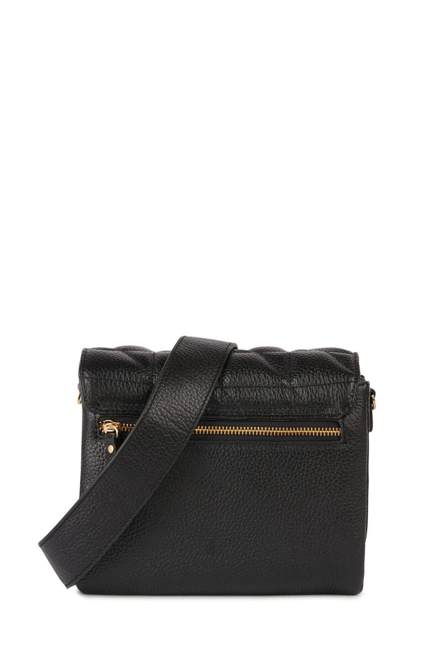 Geox Women's Black Veriana Quilted Leather Shoulder Bag