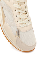Women's Beige Lace-Up Sneakers | Derimod