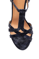 Women's Black Silvery Heeled Sandals | Derimod