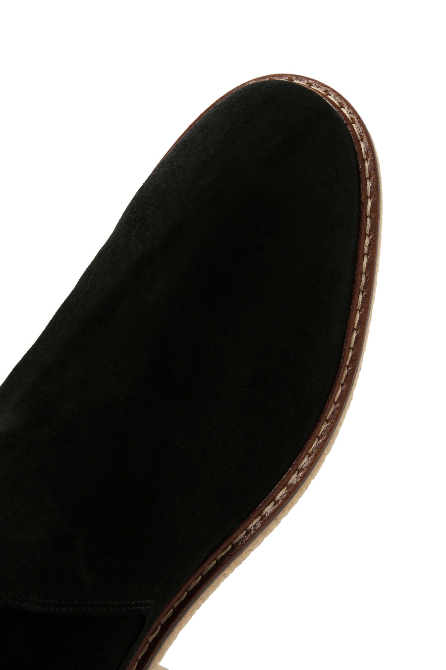 Men's Black Zippered Suede Leather Casual Boots