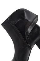 Woman Black Zippered Low Heeled Shoes Leather Boat | Derimod