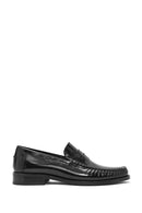 Men's Black Leather Classic Loafer | Derimod
