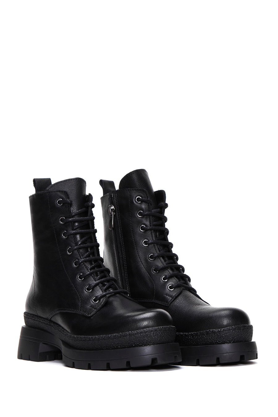 Women's Black Leather Boots