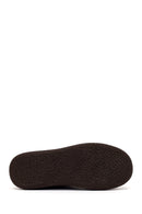 Woman Brown Buckled Thick-Soled Suede Teddy Loafer | Derimod