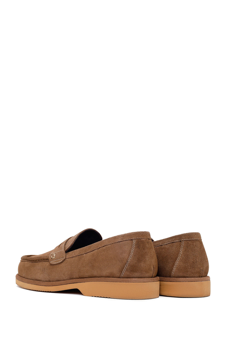 Erkek Vizon Süet Deri Casual Loafer