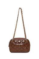 Woman Brown Quilted Crossbody Bag | Derimod