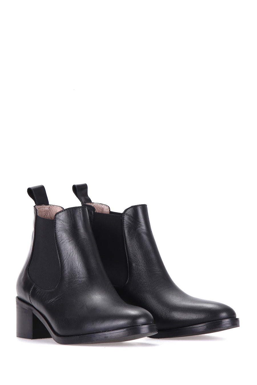 Heeled Women's Leather Boots