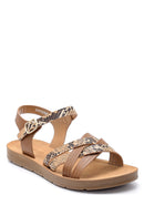 Women's Snakeskin Patterned Sandals | Derimod