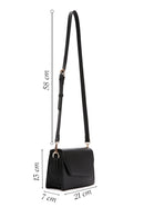 Women's Black Long Strap Crossbody Bag | Derimod