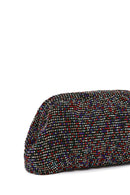 Women's Multi-Colored Long Chain Strap Stone Evening Clutch Bag | Derimod