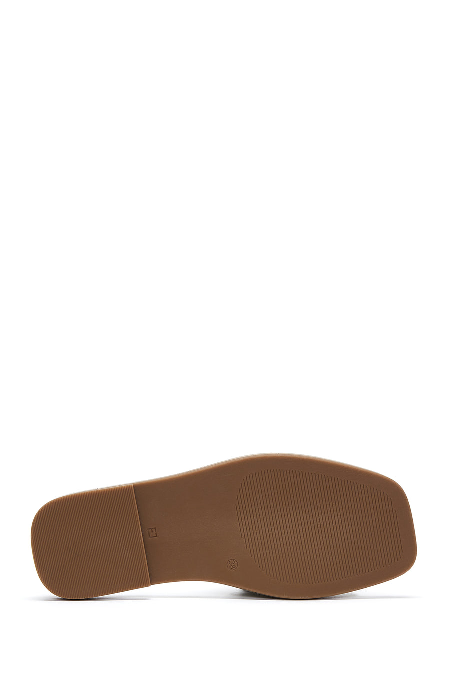 Women's Green Knit Leather Slippers