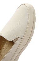 Kadın Krem Deri Comfort Loafer | Derimod