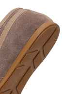 Women's Mink Lace-Up Suede Leather Sneakers | Derimod