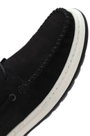 Men's Black Lace-Up Nubuck Leather Casual Shoes | Derimod