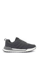 Erkek Gri Bağcıklı Kumaş Sneaker | Derimod