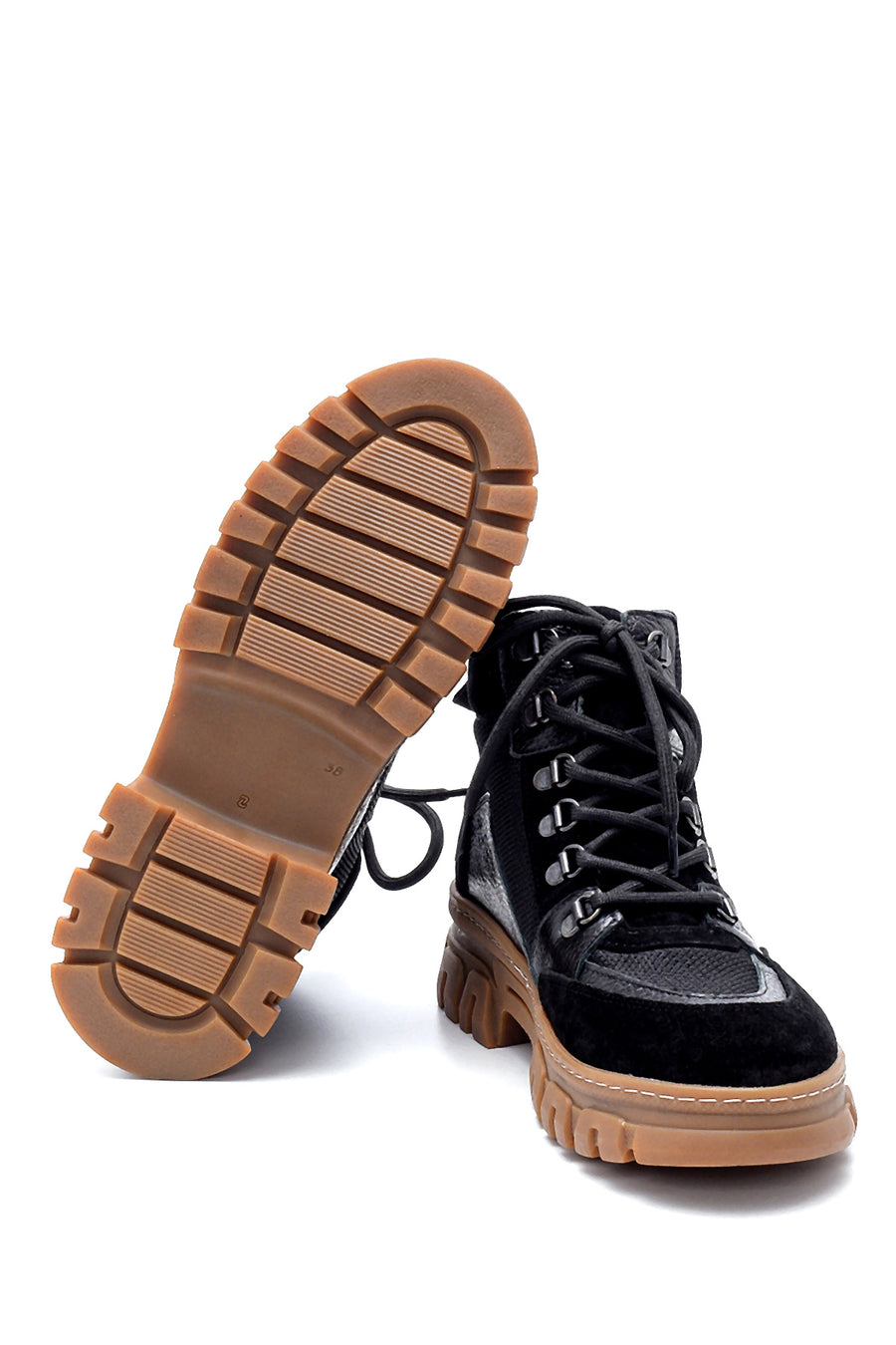 Women's Suede Leather Thick Soled Boots
