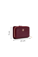 Women's Burgundy Patent Leather Wallet | Derimod