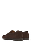 Men's Brown Suede Leather Loafer | Derimod