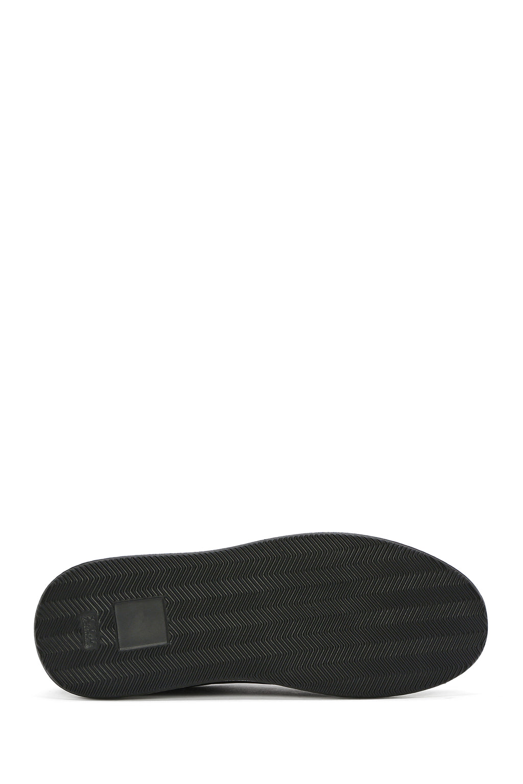 Erkek Lacivert Bağcıklı Deri Sneaker