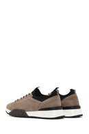 Men's Beige Thick Sole Lace Up Leather Casual Sneaker | Derimod