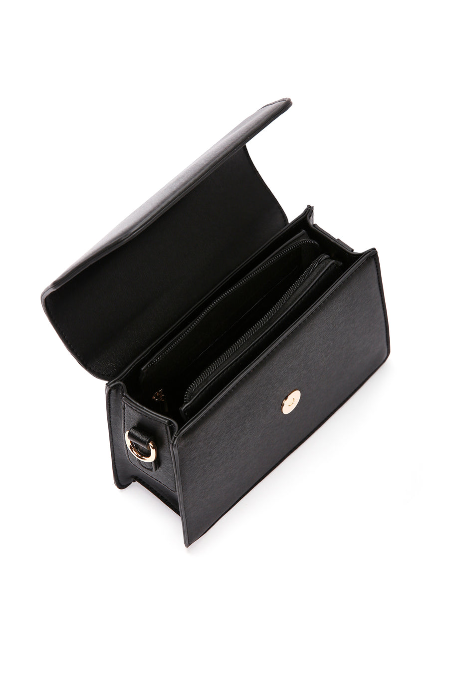 Women's Black Long Strap Crossbody Bag