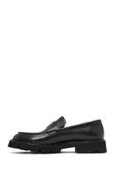 Erkek Siyah Deri Loafer | Derimod
