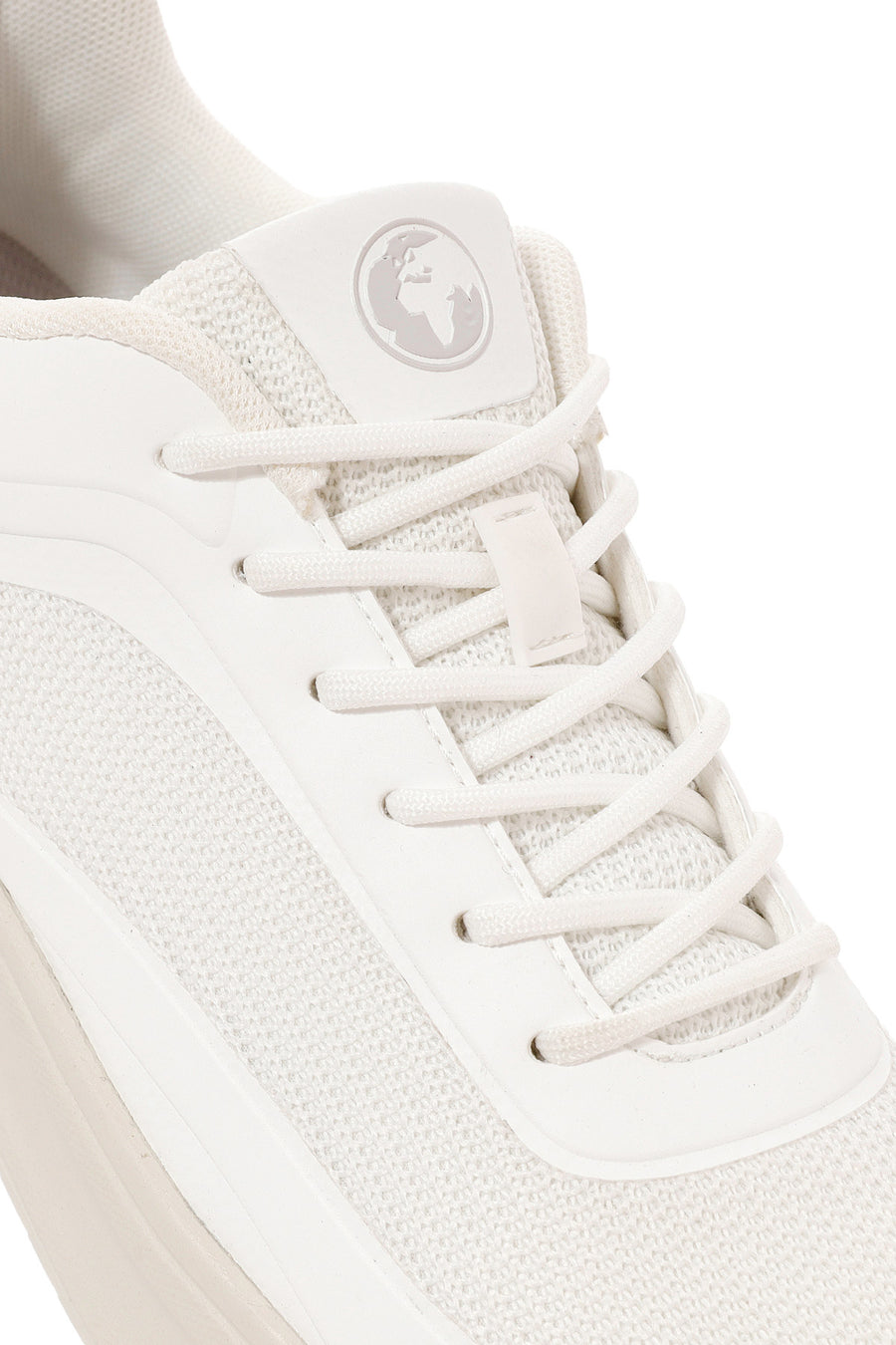 ACBC x Derimod Men's White Lace-Up Sneakers