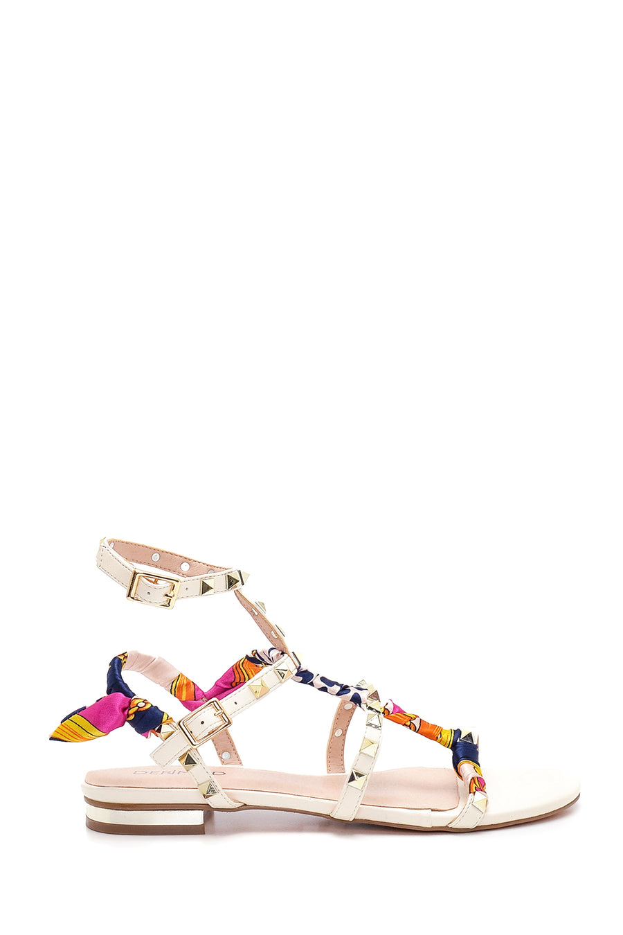 Women's Ecru Flat Sandals 22SFD440918 | Derimod