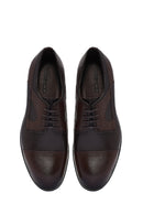Men's Brown Laced Leather Classic Shoes | Derimod