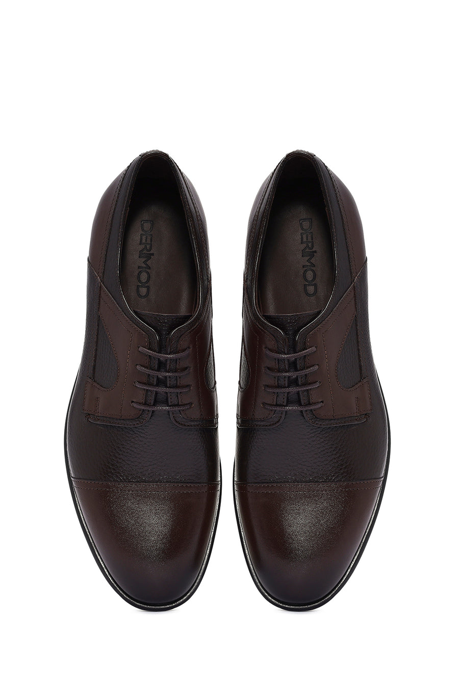 Men's Brown Laced Leather Classic Shoes
