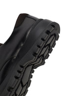 Men's Black Lace-Up Thick-Soled Leather Casual Shoe | Derimod