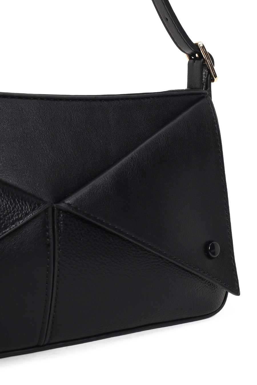 Woman Black Long Shoulder Strap Shoulder Bag