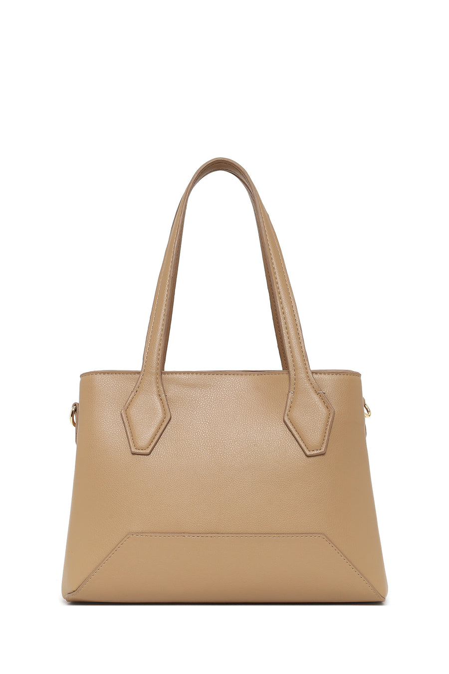 Women's Beige Long Strap Classic Shoulder Bag