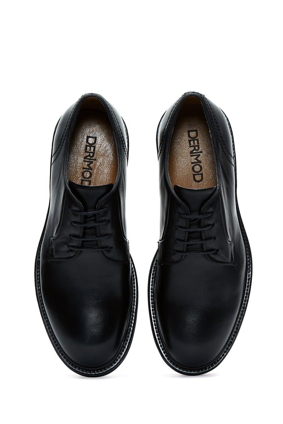 Men's Black Leather Casual Shoes