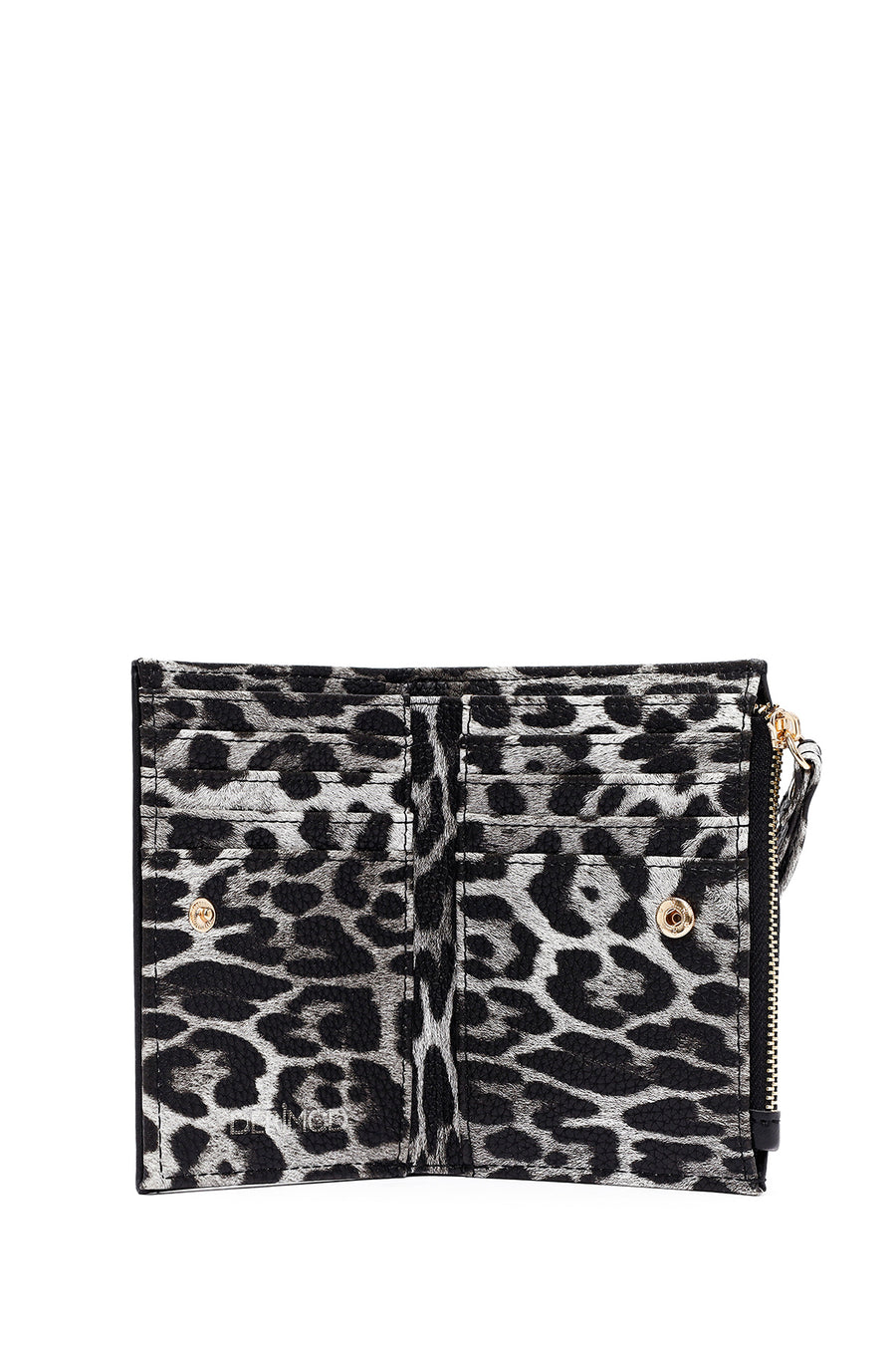 Women's Black Leopard Wallet