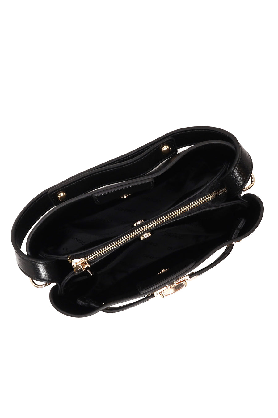 Woman Black Long-Strap Classic Shoulder Bag