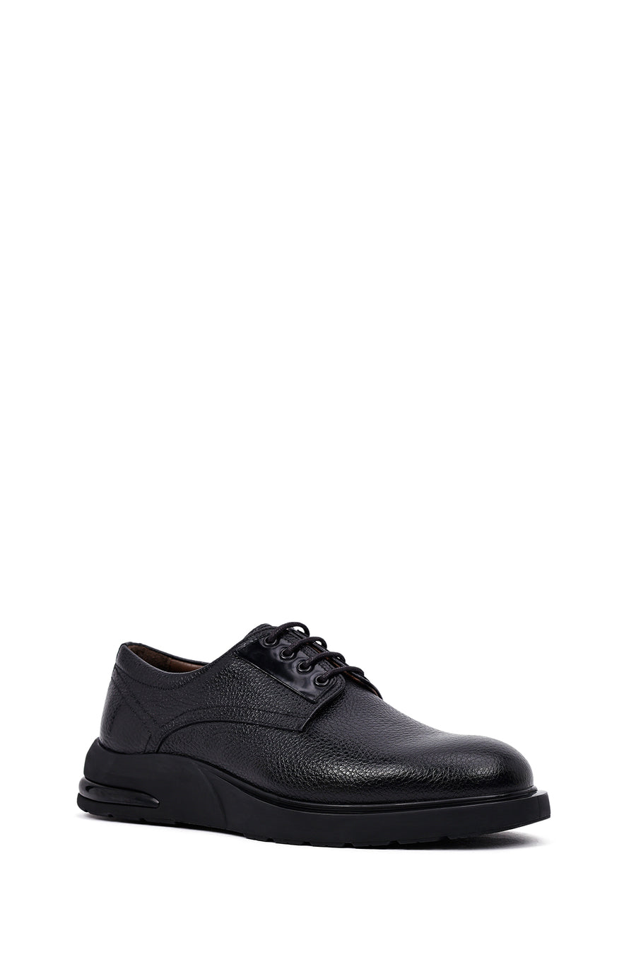Men's Black Lace Up Leather Casual Shoes
