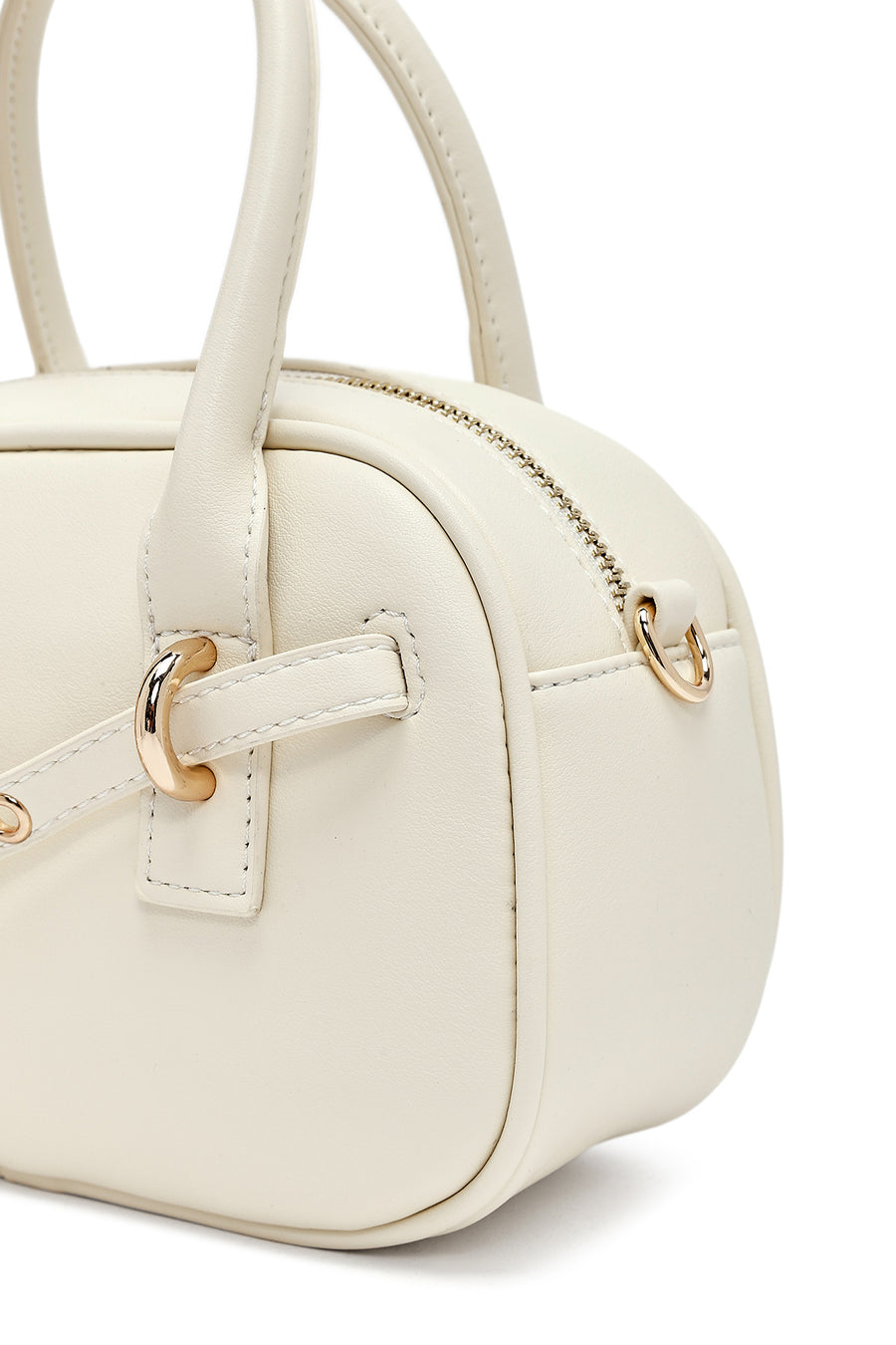 Women's Cream Long Strap Accessory Mini Handbag