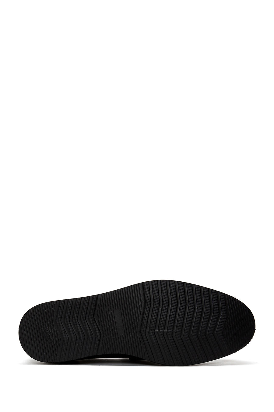 Erkek Siyah Deri Baskılı Casual Loafer