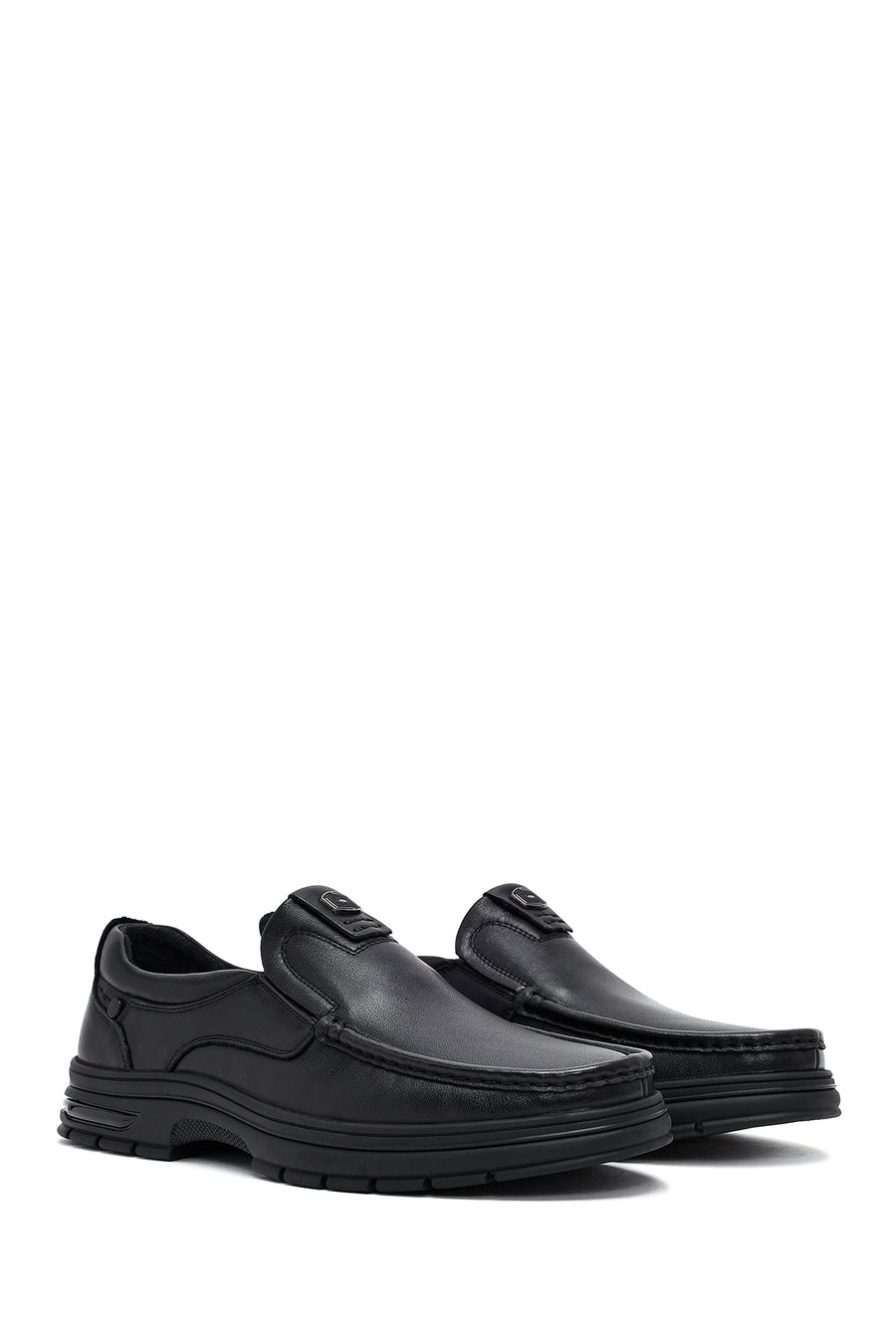 Erkek Siyah Deri Casual Loafer
