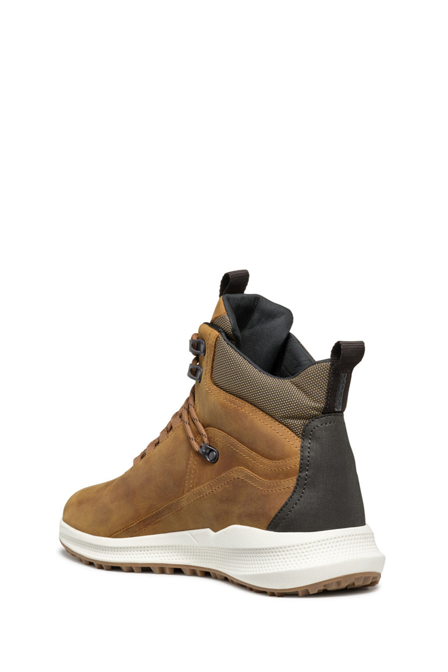 Geox Men's Brown Lace-Up Leather Boat