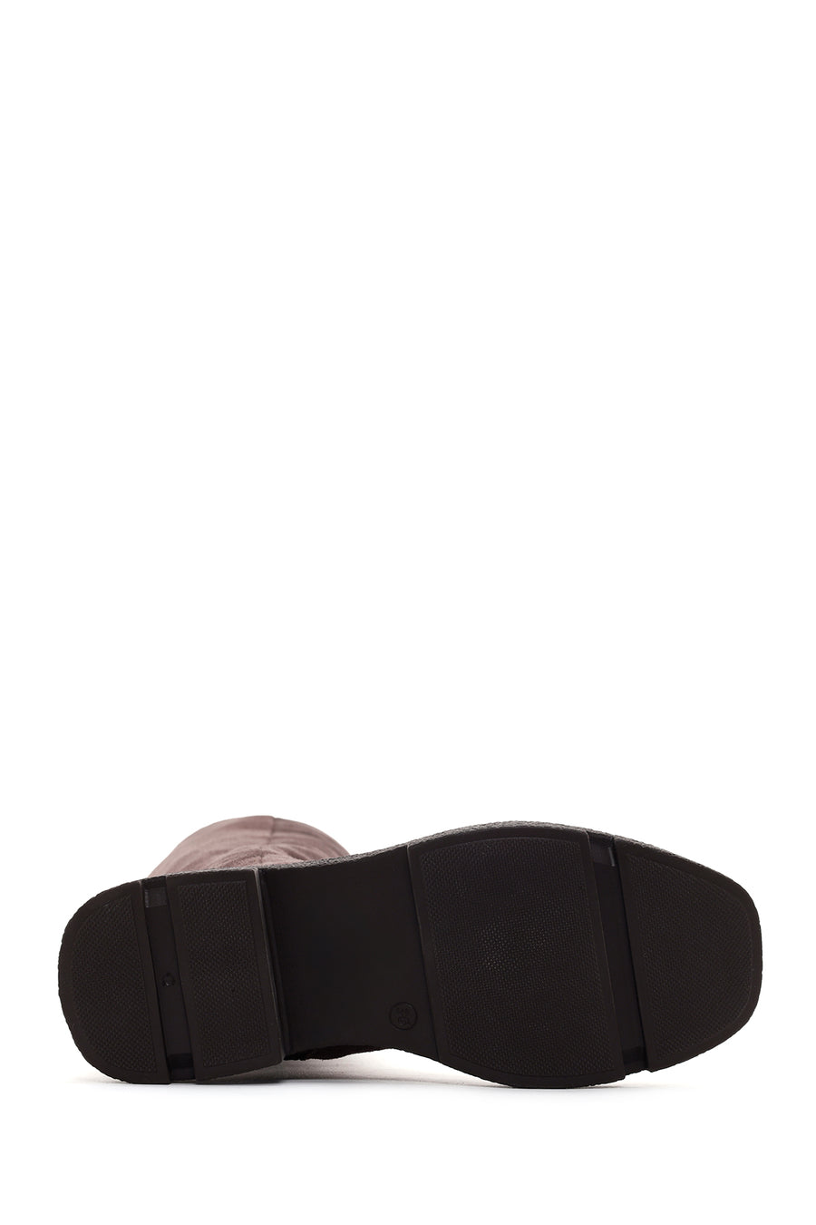 Women's Mink Thick Soled Zippered Suede Leather Casual Boots