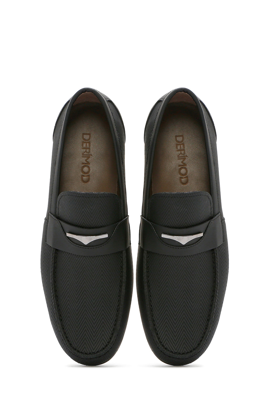 Erkek Siyah Deri Casual Loafer